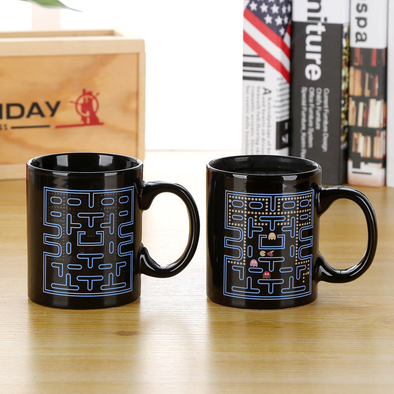 PAC-Man Magisk Varmefølsom Fargeforandrende Keramisk Kaffekopp | Skanto