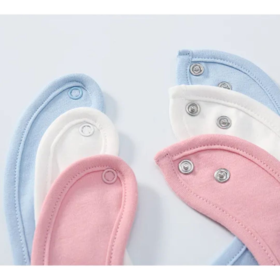 Norvo | Baby Bib laget av myk bomull – absorberende og hudvennlig med trykknapp