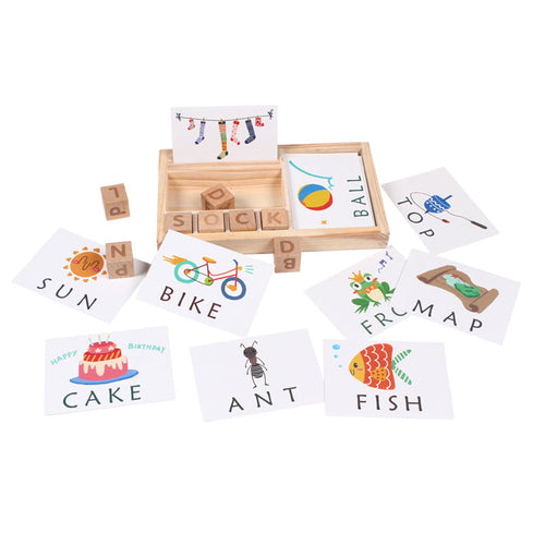 Alphabet Byggeklossleketøy for Barn | Skanto