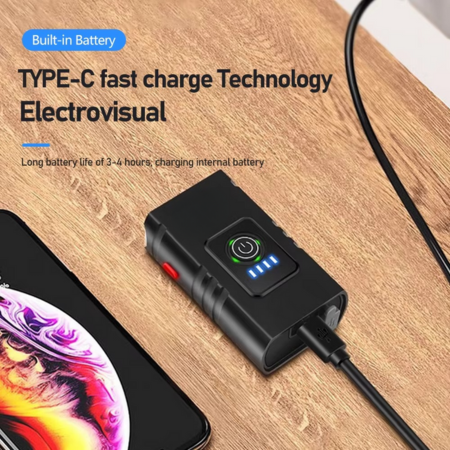 Skanto | USB-C Oppladbart LED Sykkellys – Enkel Montering Frontlys for Vei- og Terrengsykler