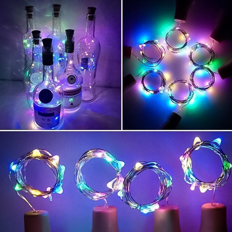 Skanto | LED Flaske Lys Kork Natt Lys DIY Dekor Gave