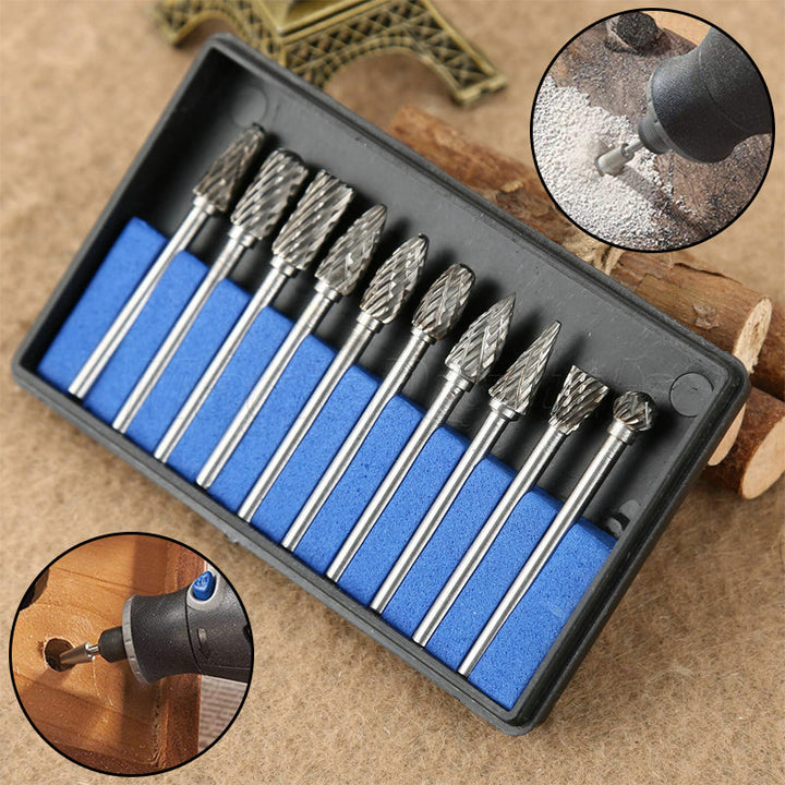 Tungsten Carbide Slipeskaft (10 PCS) | Skanto