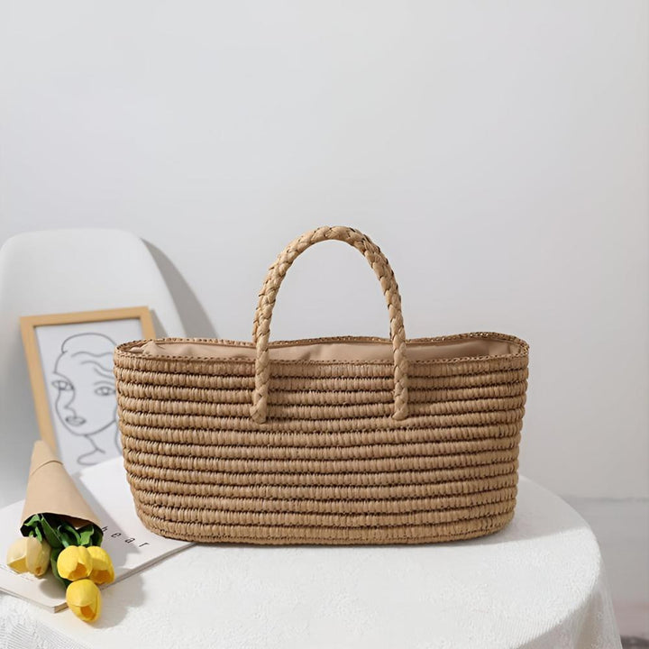 Skanto | Vevd Strå Tote Bag