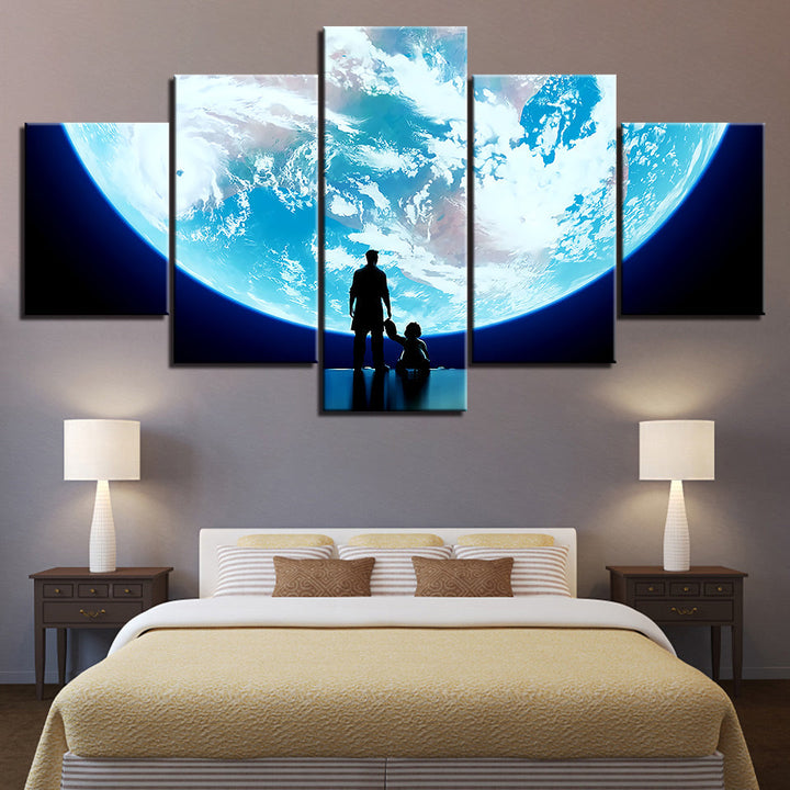 Big, Big World - Lerret Veggkunst Maleri | Skanto