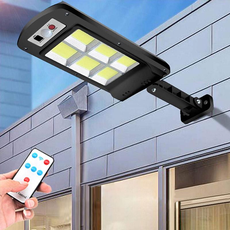 Skanto | 200W Utendørs Solenergi LED Lampe med Fjernkontroll, Bevegelses- og Dusk Sensor
