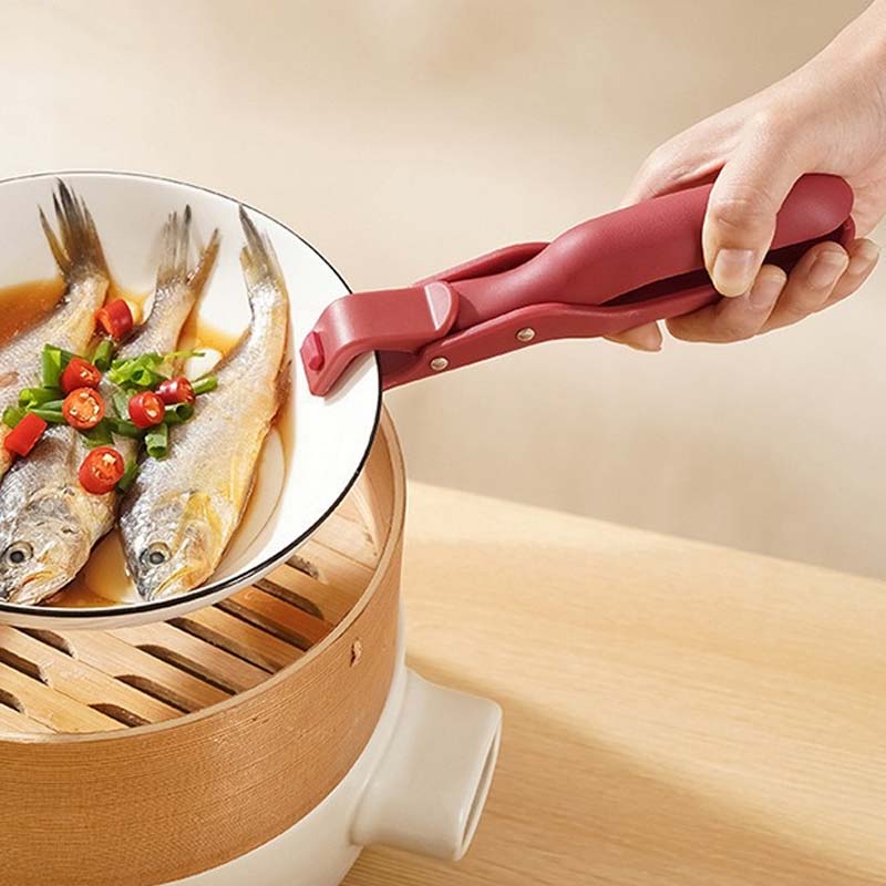 Multi-purpose anti-scalding bowl holder clip for the kitchen | Skanto
