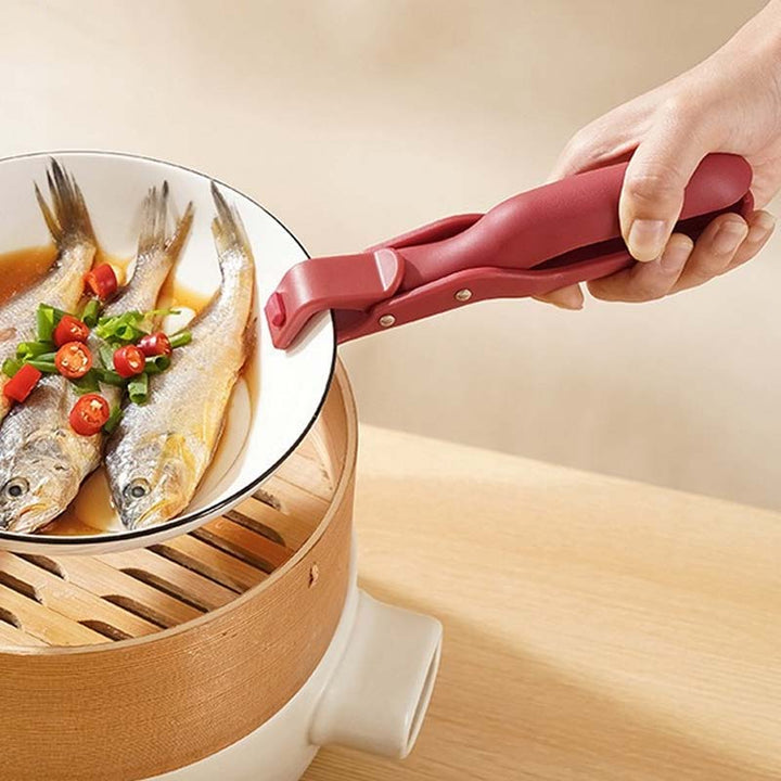 Multi-purpose anti-scalding bowl holder clip for the kitchen | Skanto