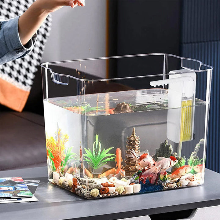 Stille Fiskebowl Akvarium Veggmontert Vannfilter | Skanto