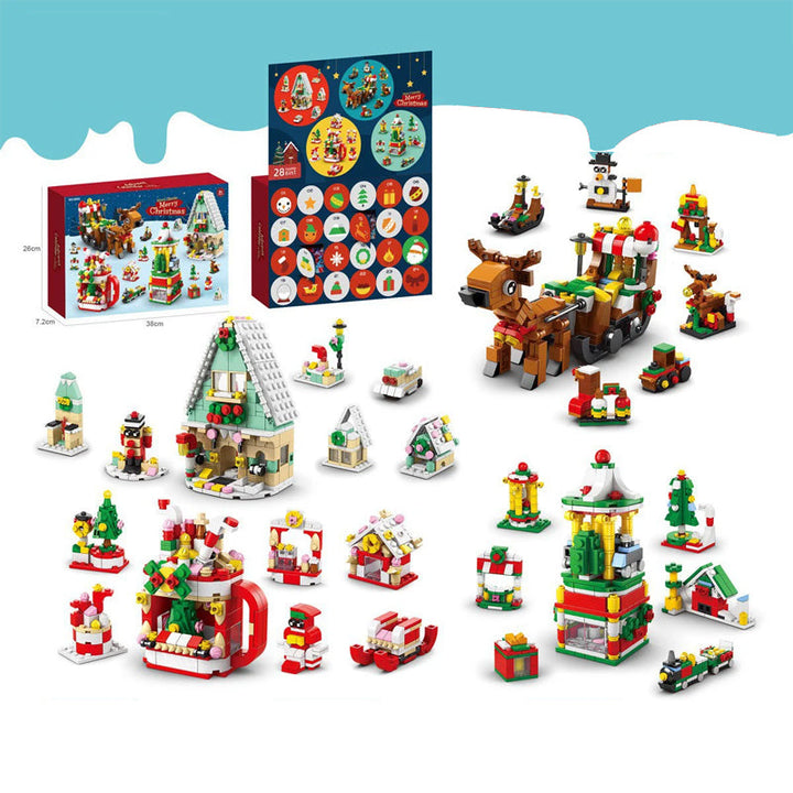 Skanto | Jule adventskalender overraskelse byggekloss-sett