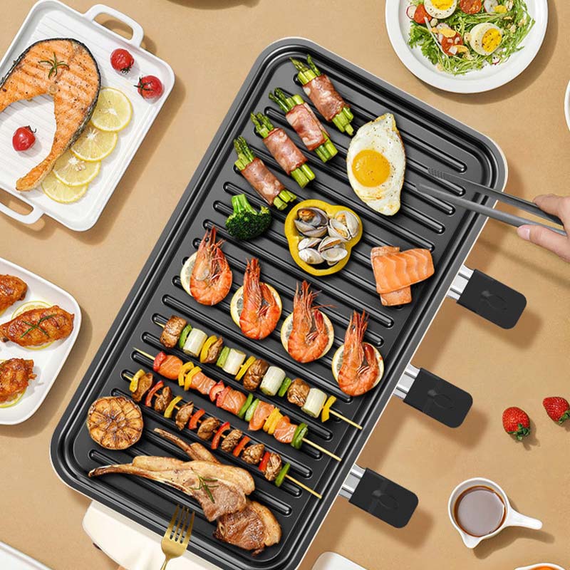 Skanto | Innendørs Røykfri Grill, Non-Stick Matlaging Avtagbar Plate