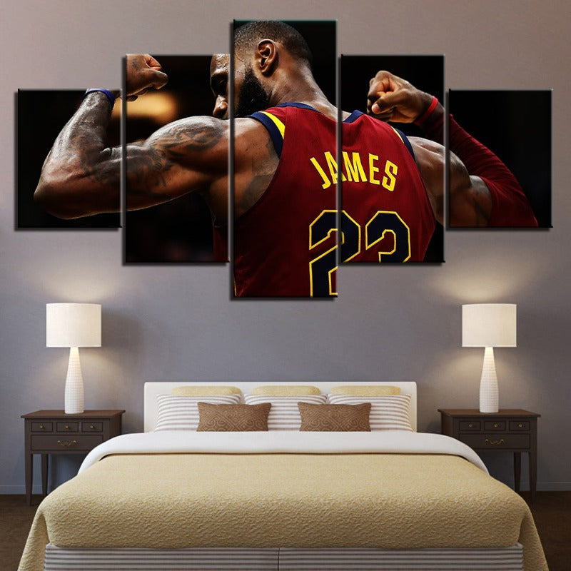 22 James - 5 Piece Canvas Wall Art Painting | Skanto