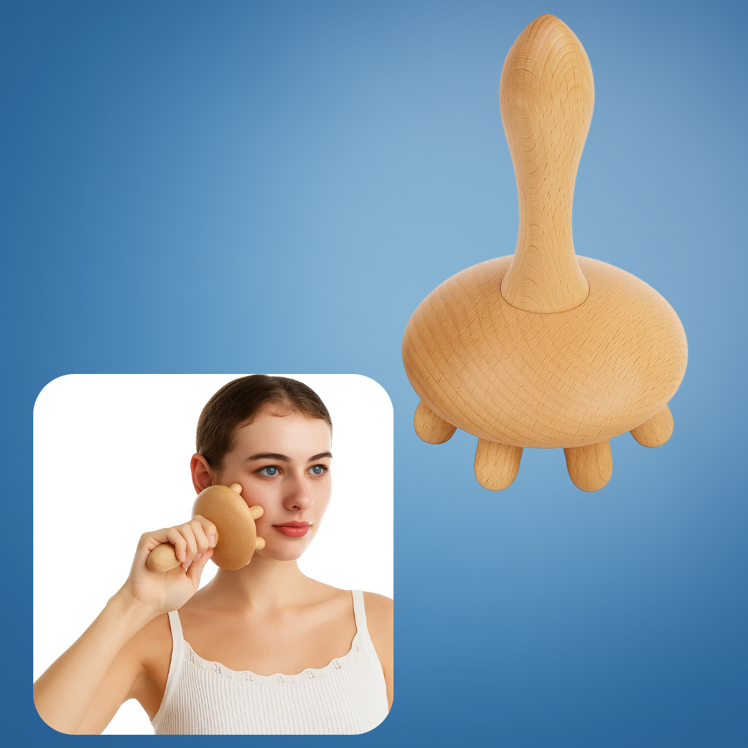 Knot-Relief Booster – Holdbart Bøkefat – Forbedrer Sirkulasjon – Skånsom Cellulitebehandling – Hjemme Avslapningsbolle