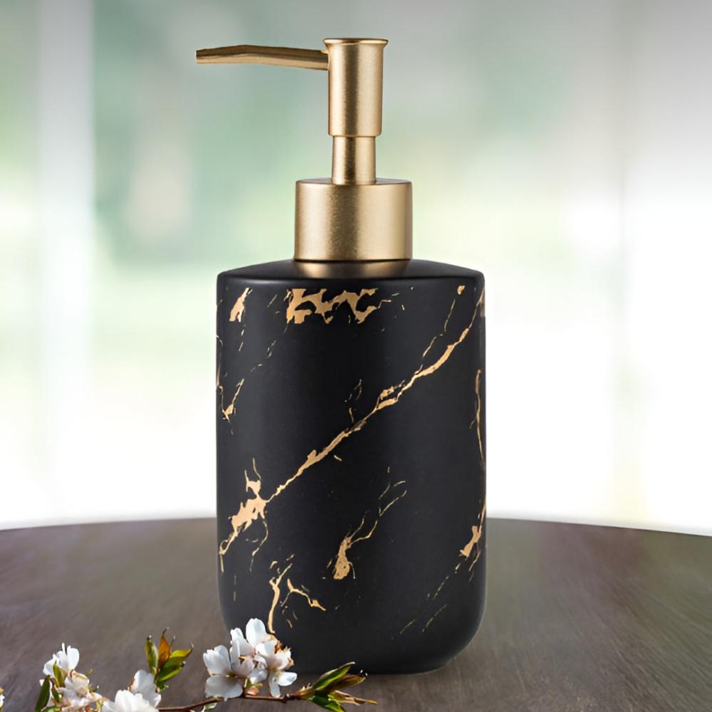 Gyllen marmor Luxus-Spender