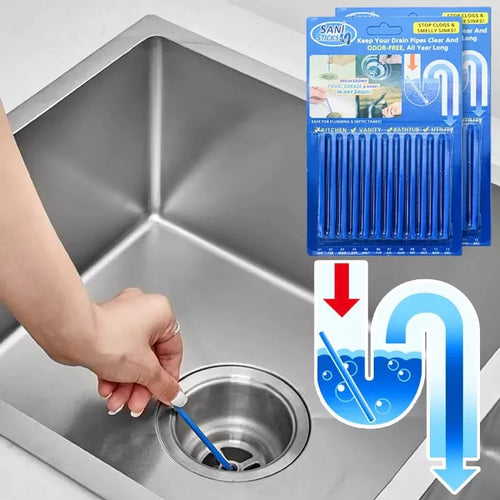 Sani Sticks Avløpsrenser - Pakke med 12 Skanto