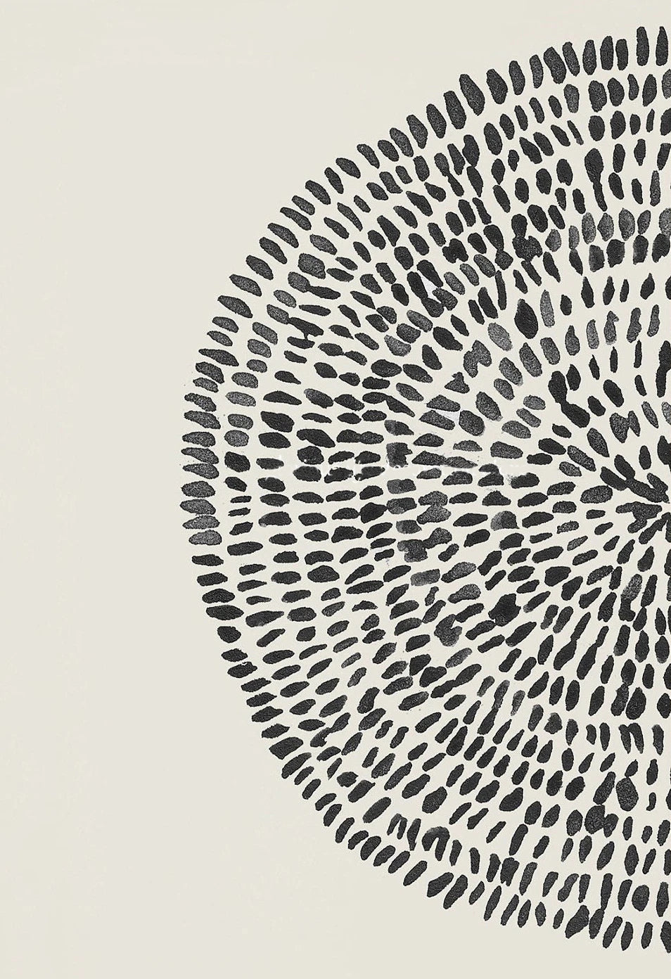 Abstrakte Radiale Punkter Veggkunst Fine Kunst Lerrettrykk Minimalistiske Bilder For Moderne Stue Spisestue Soverom Kunst For Moderne Innredning | Skanto