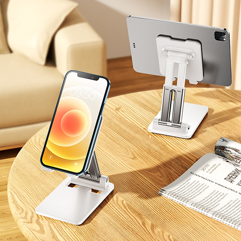 Skanto | Justerbar Ergonomisk Sammenleggbar Tablet/Telefon Stativ