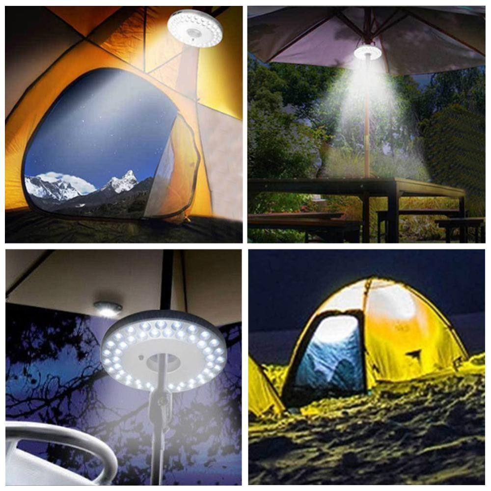 Skanto | Solar LED Campinglampe – Bærbar, hengende teltlampe for utendørsaktiviteter