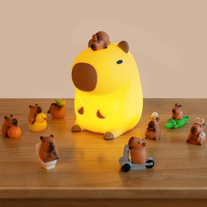 Skanto | SquishBara | Capybara Squishy Nattlys Ideell gave for alle aldre