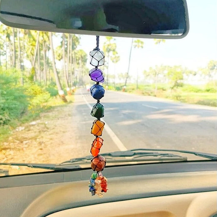 Skanto | 7 Chakra Stein Healing Crystal Livets Tre Dekorasjon