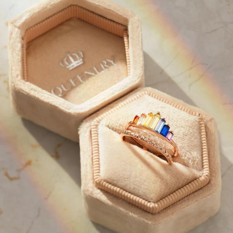 Skanto | Regnbue Mikro Diamant Ring