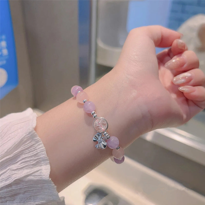 Skanto | Imitert Kattøyekrystall Sommerfugl Armbånd