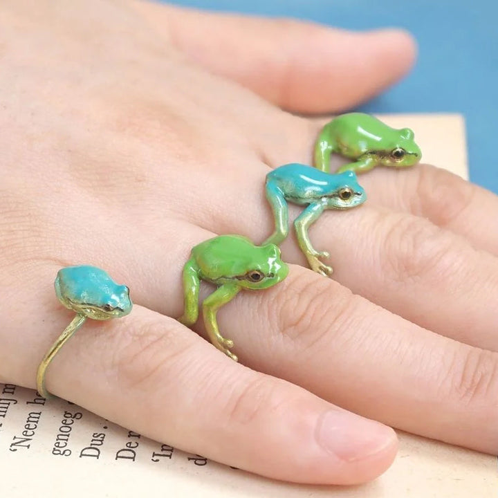 Skanto | Nyeste-tree Frog Ring Øredobber