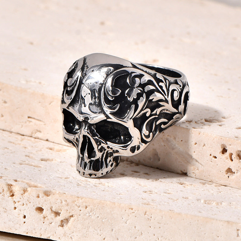 Skanto | Punk Stil Titan Hodeskalle Ring