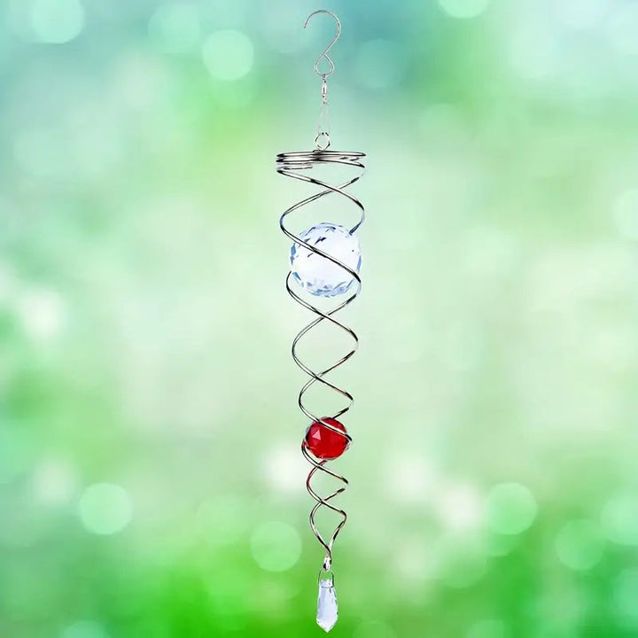 Vindklokker Dekor Krystall Sentralkule Spiral Hale Vindspinner Stabiliser | Skanto
