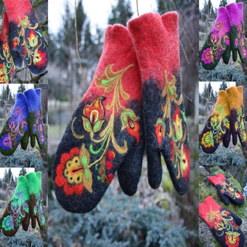 Håndvarmer med juleblomst broderi | Skanto