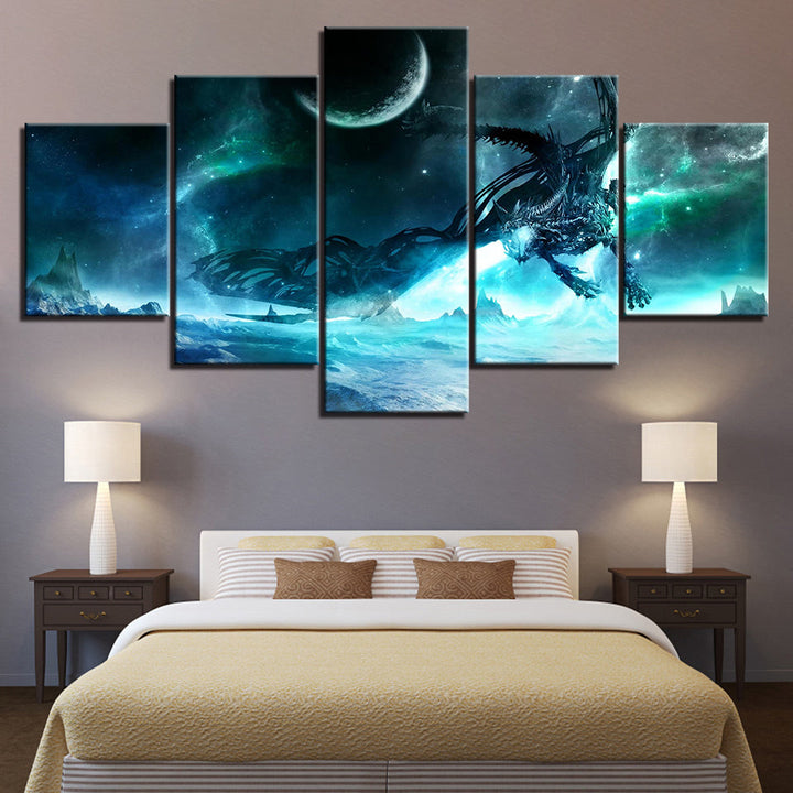 Nattgalakse-kreatur - lerretbilde