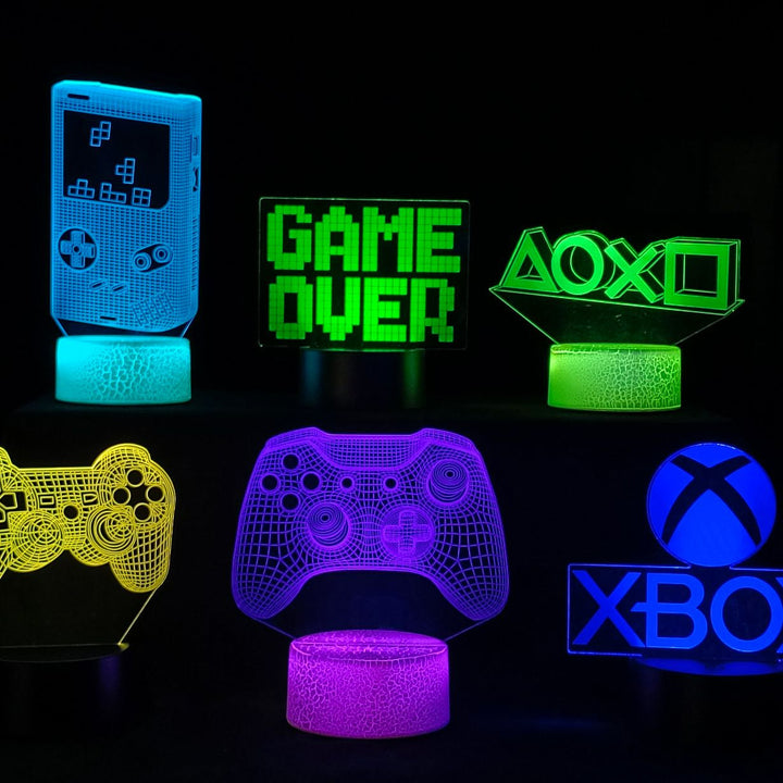 Gamer 3D LED-lamper | Skanto
