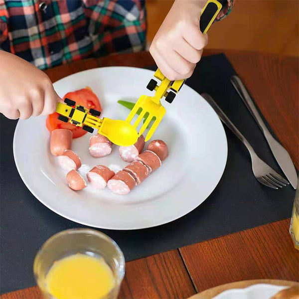 Skanto | Bulldozer Barn Bestikk Sett - ConstructoFork