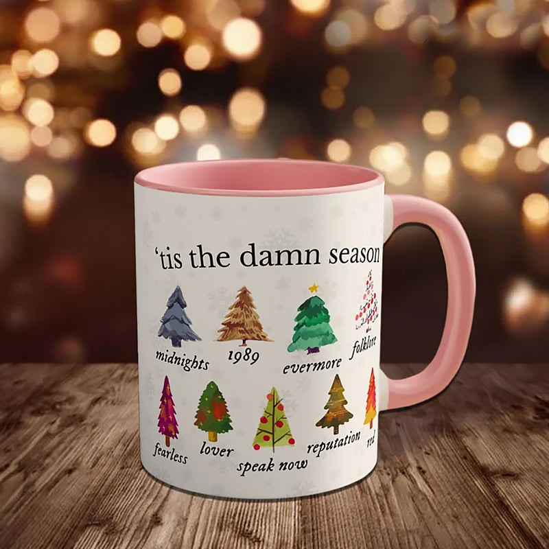 Tis The Damn Season Christmas Mug - Musikkalbum som julekler | Skanto