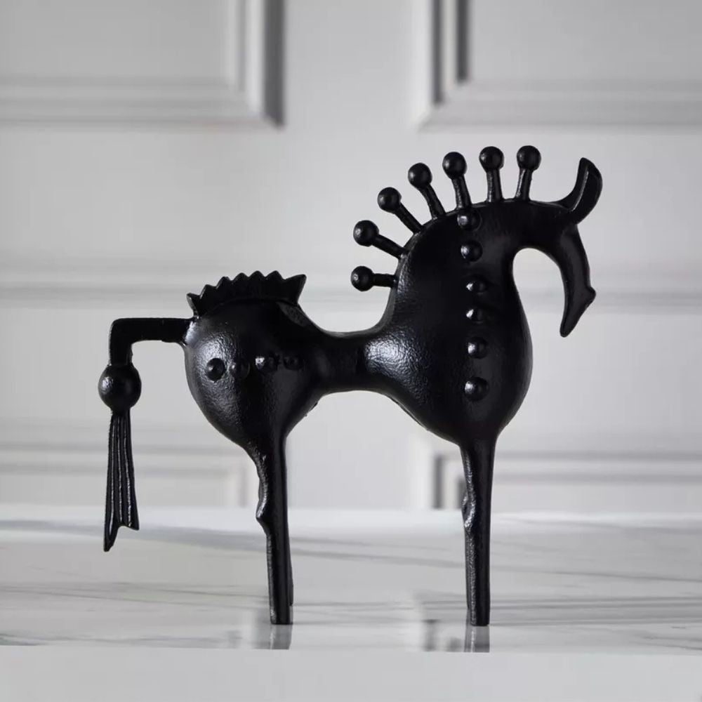 Skanto | Black Stallion Metall Skulptur