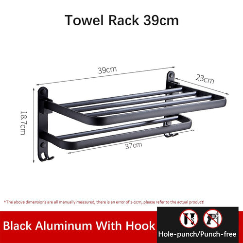 Skanto | Easy Organizer Bad Aluminium Sammenleggbar Håndklestativ