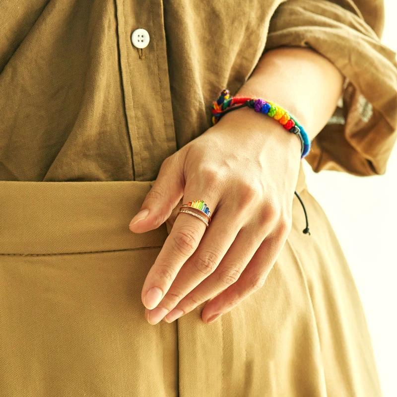 Skanto | Regnbue Mikro Diamant Ring
