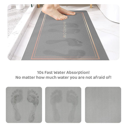 Minimalist Super Absorbent Quick Drying Bath Mat | Skanto