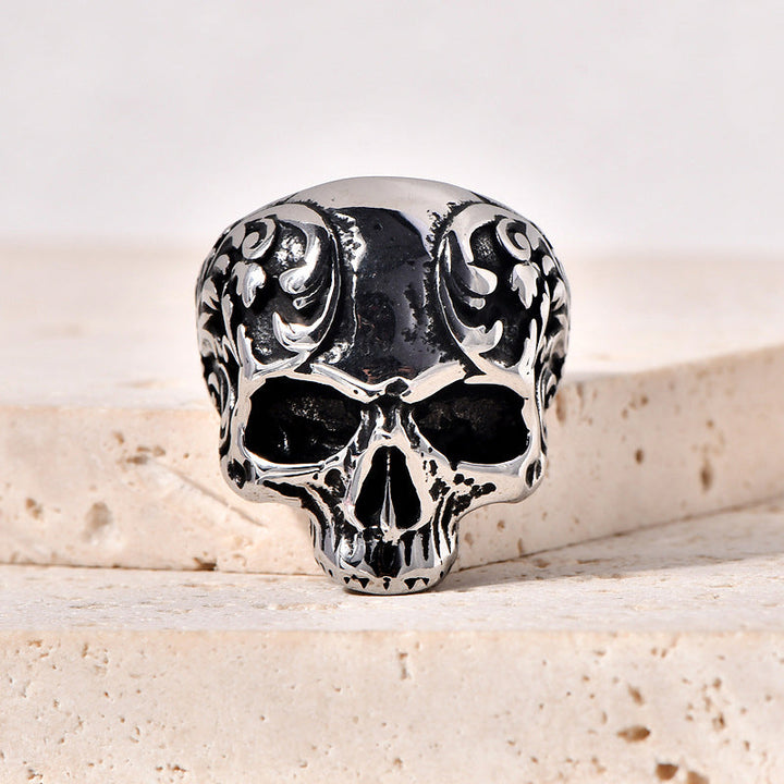 Skanto | Punk Stil Titan Hodeskalle Ring
