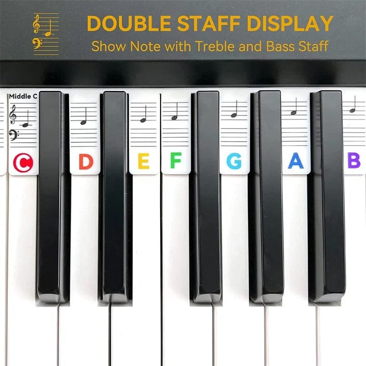Skanto | 🎁Fjernbare Piano Tastatur Noter Merker