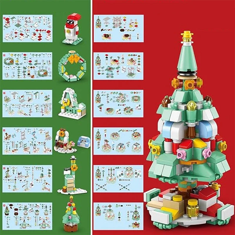 Skanto | Jule adventskalender overraskelse byggekloss-sett