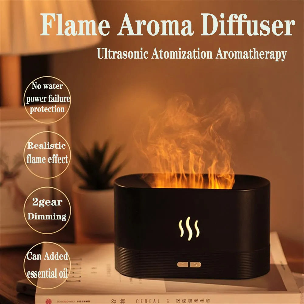 Elektrisk luftflamme luftfukter Skanto