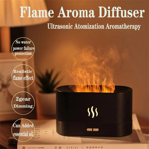 Elektrisk luftflamme luftfukter Skanto