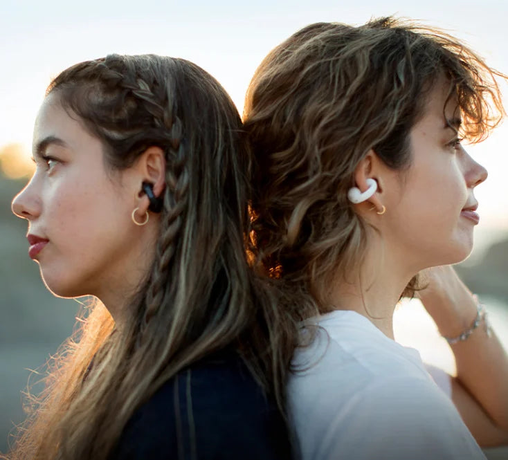 Bone conduction headphones with clip for the ear, wireless | Skanto