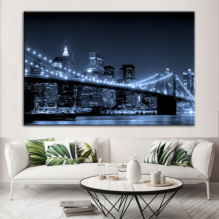 Brooklyn Bridge - Lerret Veggkunst Maleri | Skanto