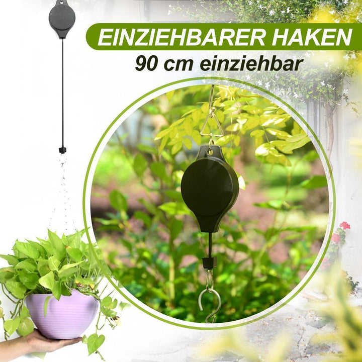 Retractable Hook, Plant Pulley for Garden Pots and Bird Feeder | Skanto