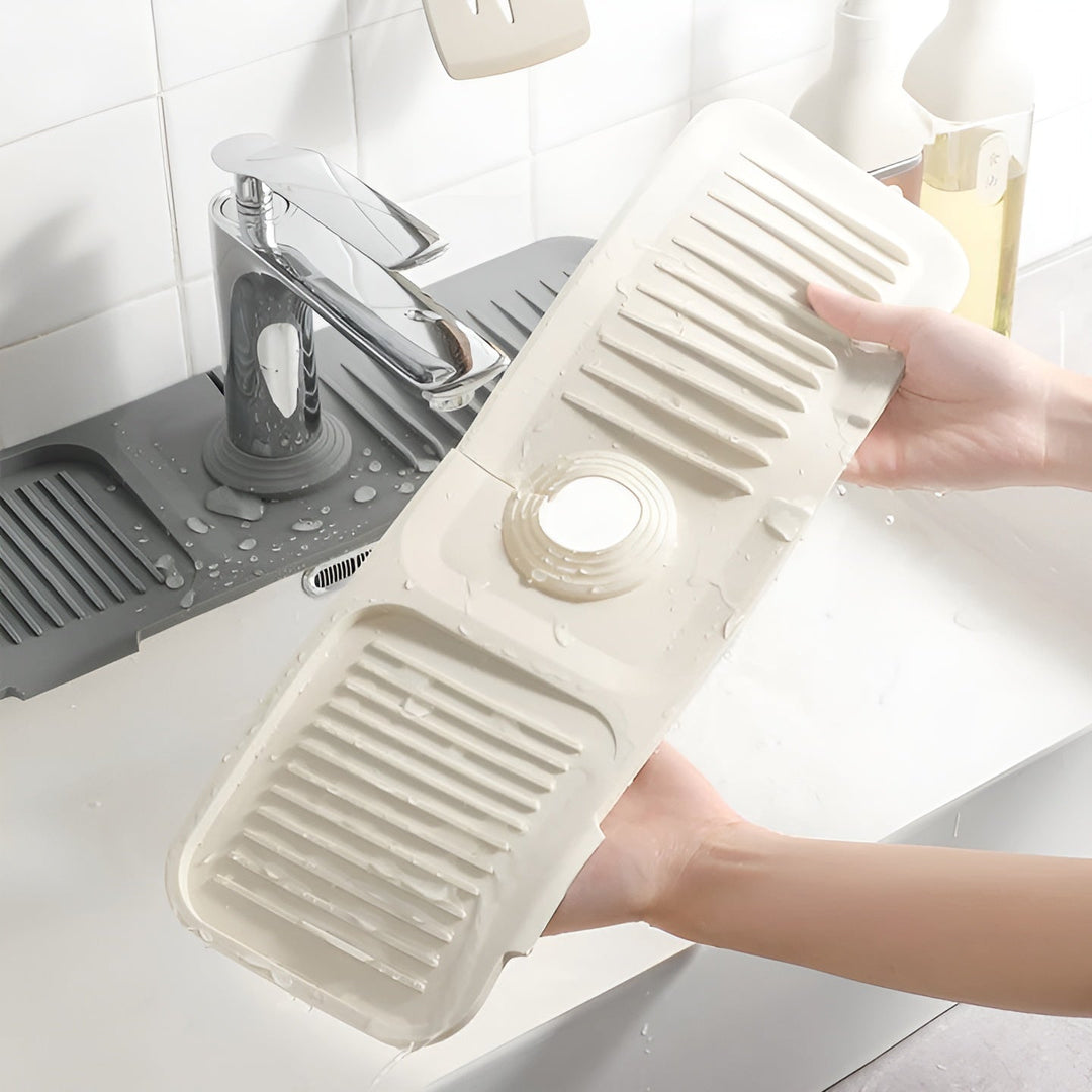 Silicone sprutebeskyttelse for kran – Praktisk dryppmatte | Ideell for kjøkken og bad | Skanto