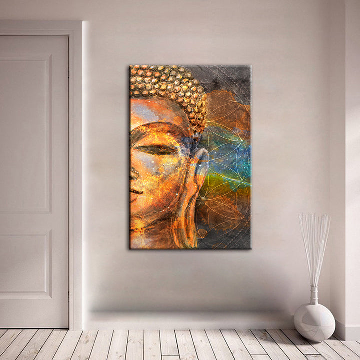 Buddha's Peace - Lærred Veggkunst Maleri | Skanto