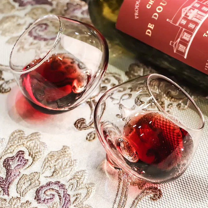 Belly Whiskey og Ølglass - Roterende Tumbler for Cocktails, Vin og andre Drinker Skanto