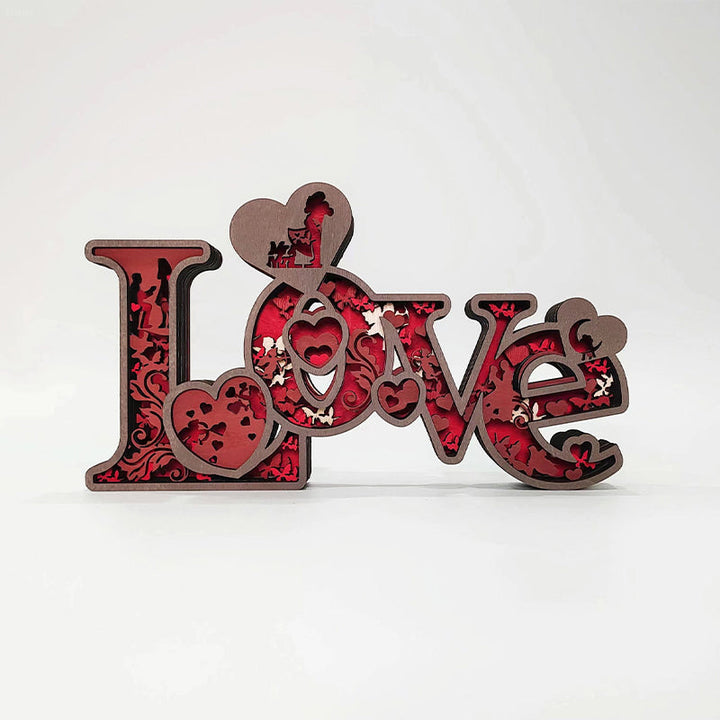 Valentinsdag 3D Treutskjæringer Ornamenter | Skanto