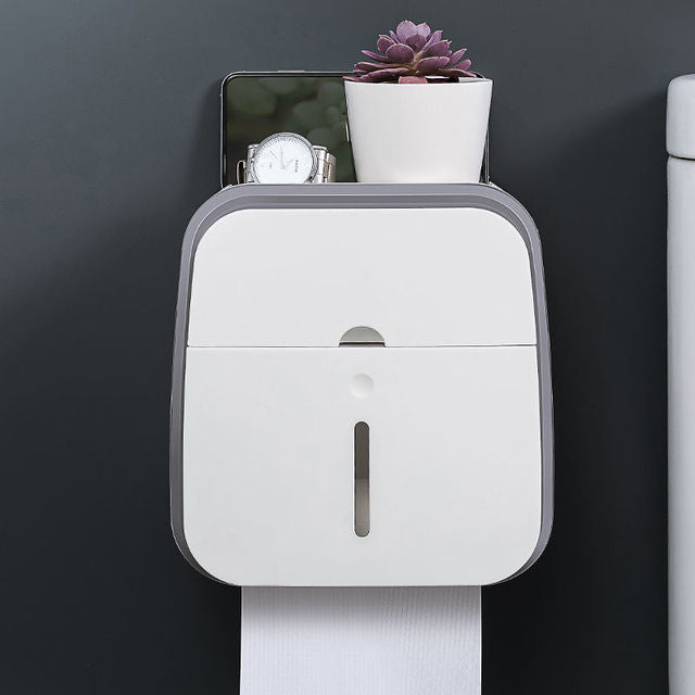 Vegghengt baderomsorganisator Tissue Box Holder | Skanto